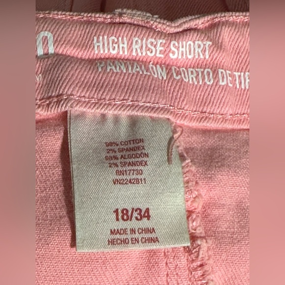 Mossimo Supply Co. Size 18 Pink High Rise Short Shorts NWT - Picture 4 of 8
